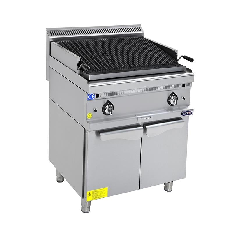 MAYAPAZ M-DLIG 660 Lavataşlı Izgara, Gazlı, Alt Dolaplı, 600x630x850 mm, 600 Serisi